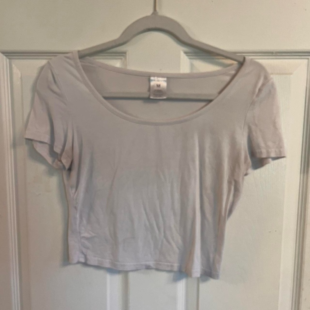 White Cropped T-Shirt